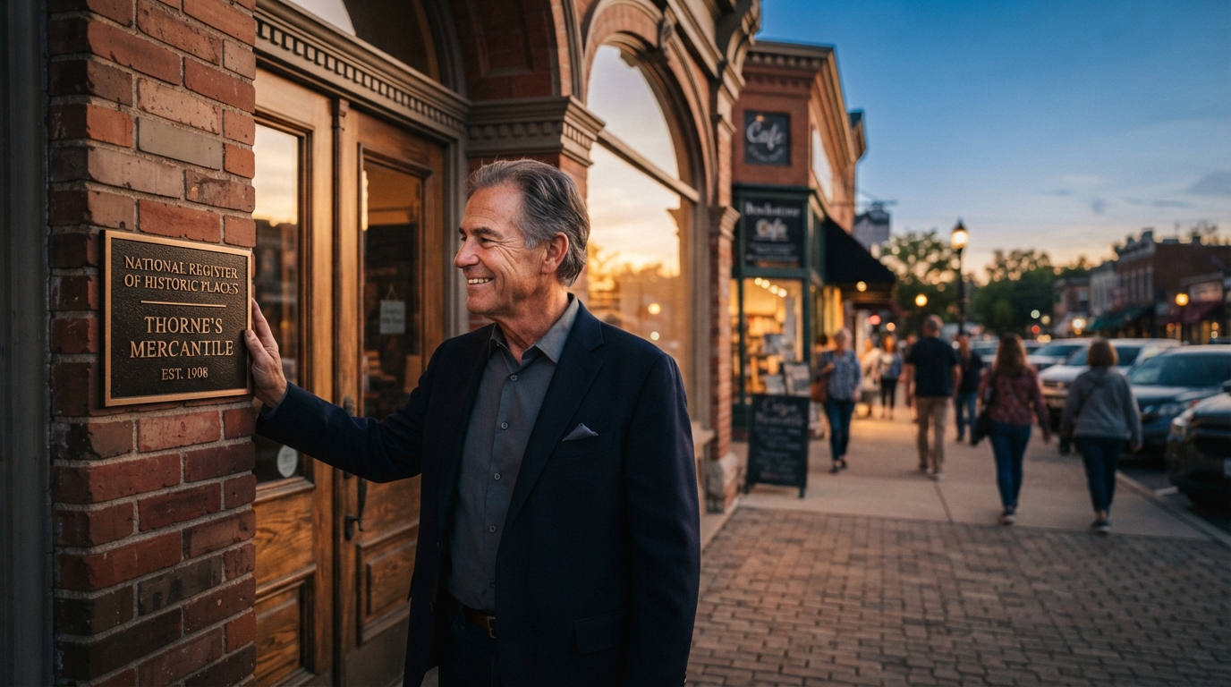 Editorial illustration for Local Award or National Register? How a Commercial Property Owner Should Choose a Historic Designation